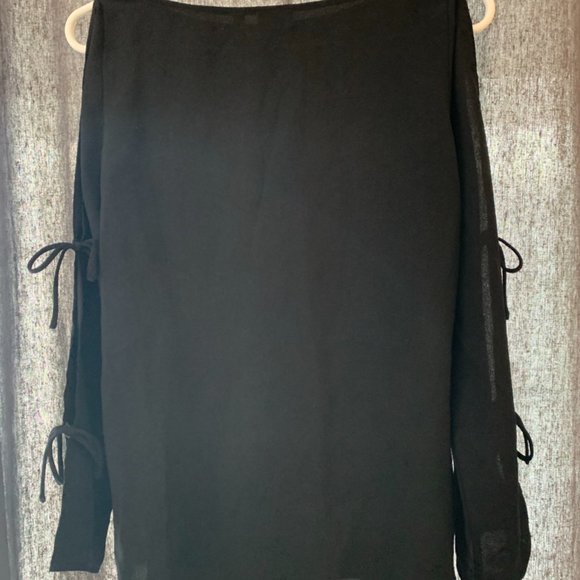 Black Cold Should With Ties Blouse // Wilfred - Picture 3 of 4